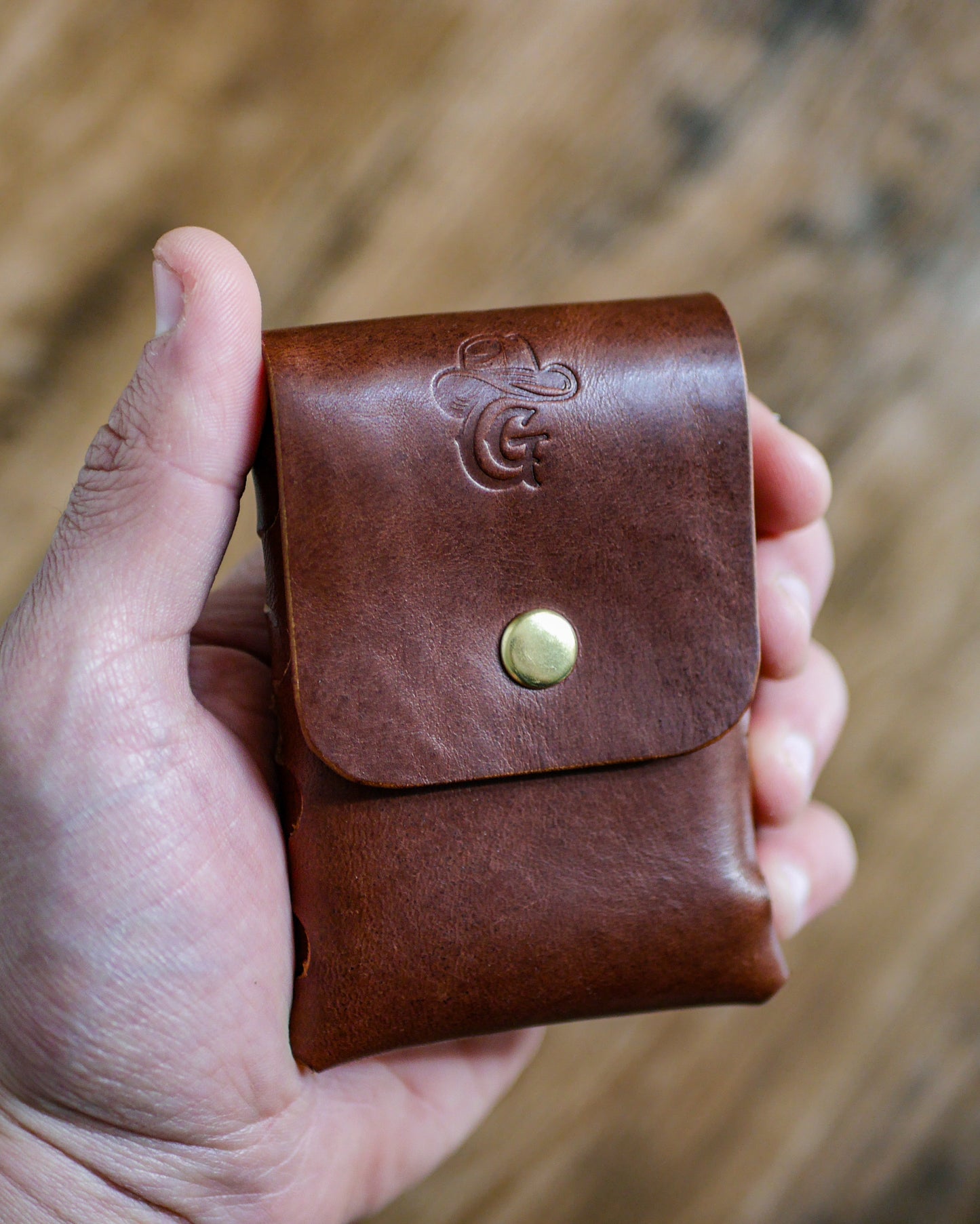 Porte-carte "Le Compagnon" V Bouton Pression - Missouri Cognac