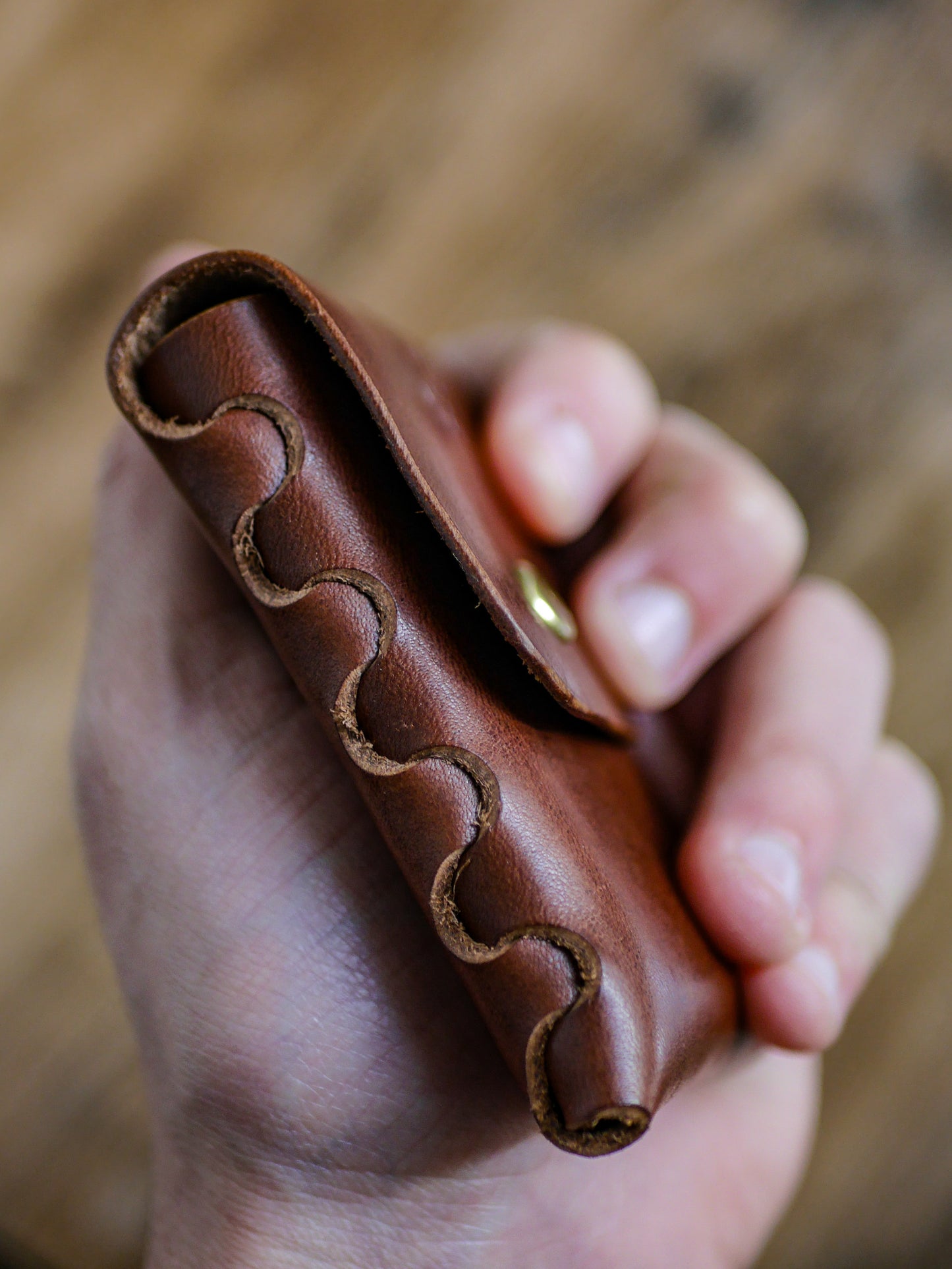 Porte-carte "Le Compagnon" V Bouton Pression - Missouri Cognac