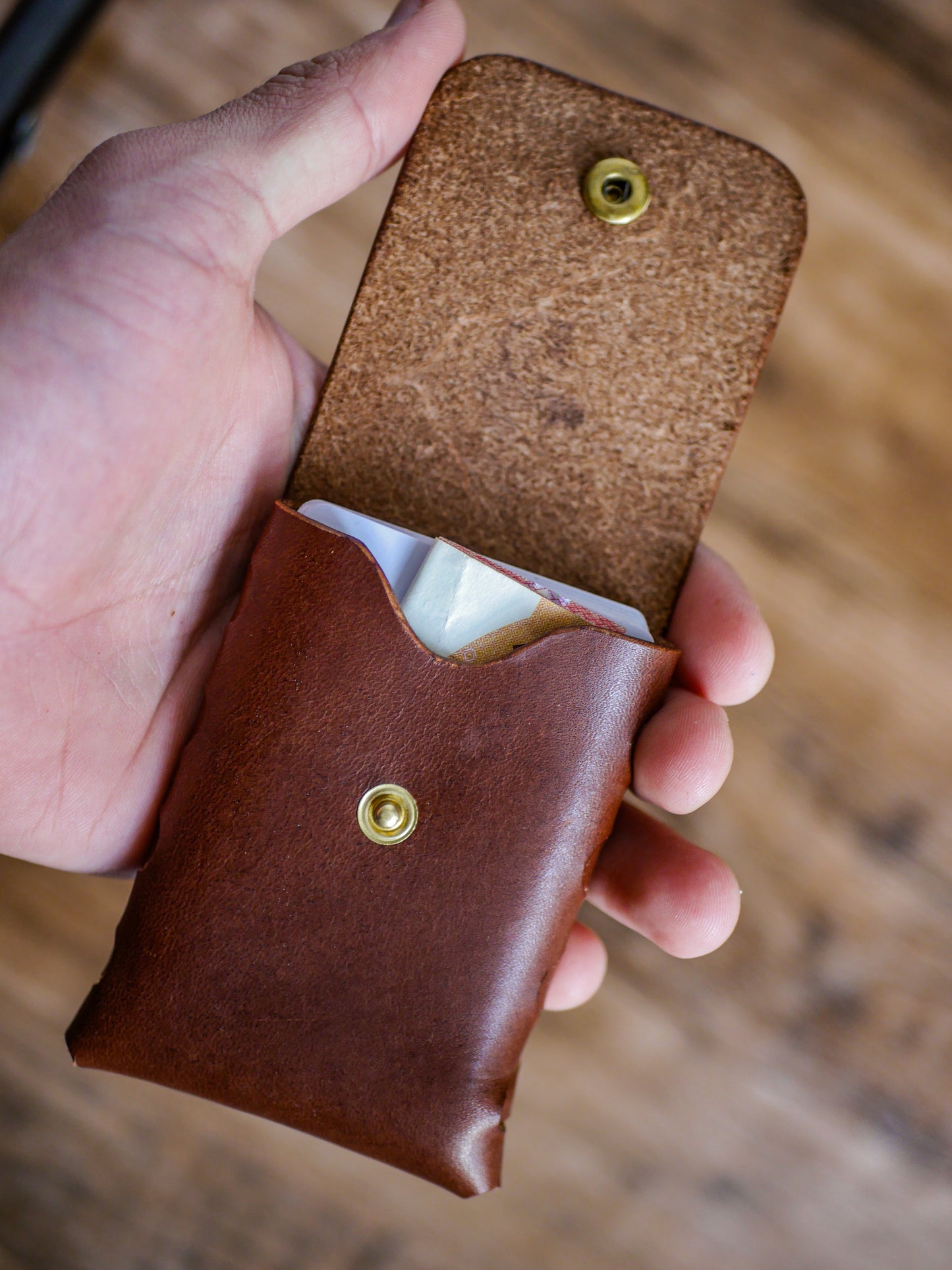 Porte-carte "Le Compagnon" V Bouton Pression - Missouri Cognac